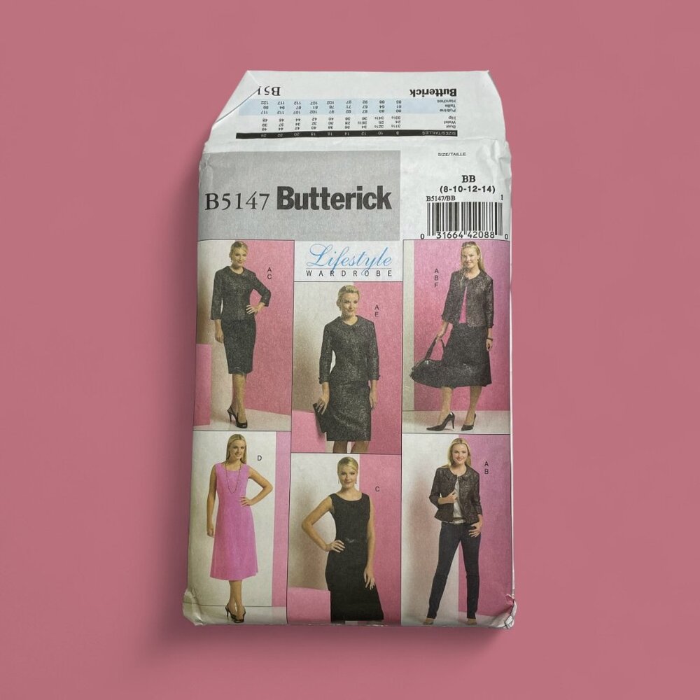 Butterick B5147 Lifestyle Wardrobe Separates Sewing Pattern Sz 8 - 14 Uncut 2007